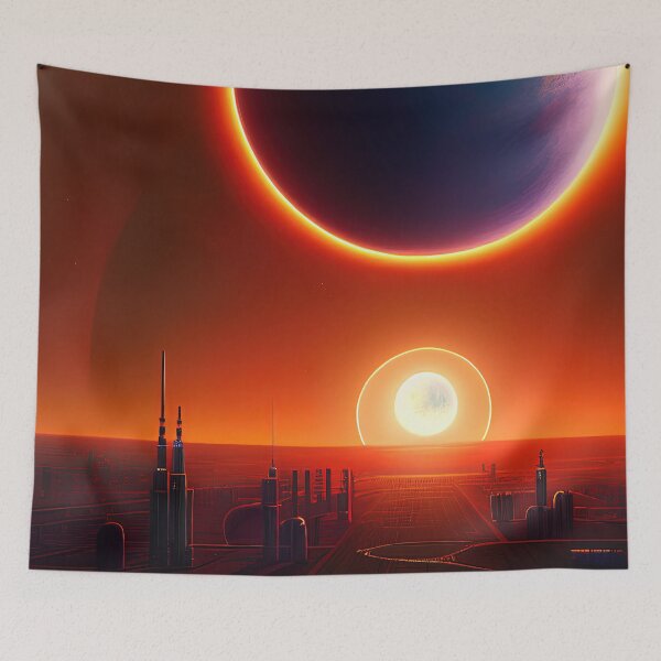 Item preview, Sci-fi Retro 1950's style planet Beta designed and sold by angelisart.
