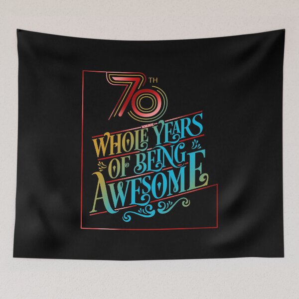Item preview,  woman 70 and Fabulous Happy 70th Birthday Matching awesome designed and sold by josephfanous.
