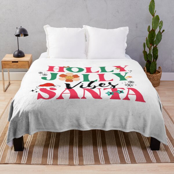 Item preview, Holly Jolly Vibes Santa / Funny Christmas Quote designed and sold by idrawwhatifeel.
