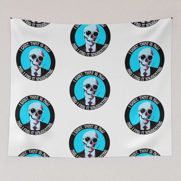 Artikelvorschau, I Exist, That Is All! Pop Art Skull entworfen und verkauft von PVSKI.