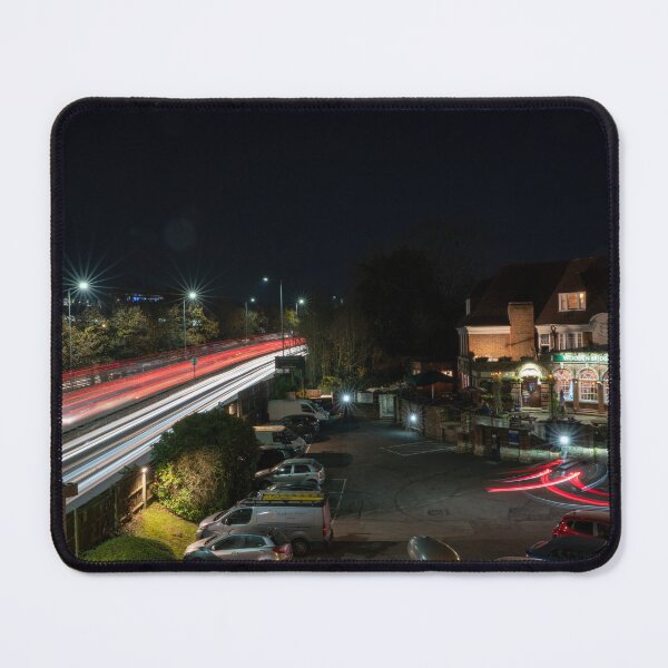Item preview, Light trails at Wooden bridge designed and sold by hawkie.