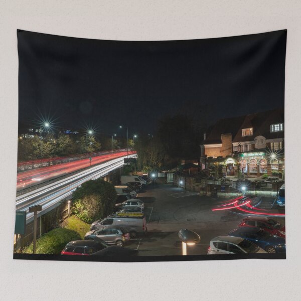 Item preview, Light trails at Wooden bridge designed and sold by hawkie.