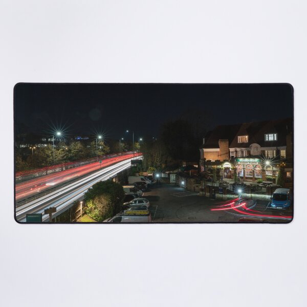 Item preview, Light trails at Wooden bridge designed and sold by hawkie.