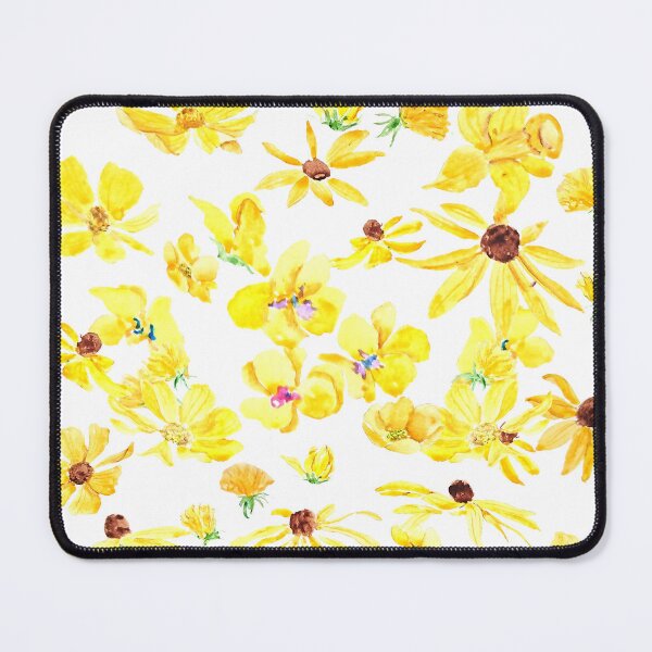 Item preview, hand painted yellow flowers watercolor  designed and sold by SelenePaintings .
