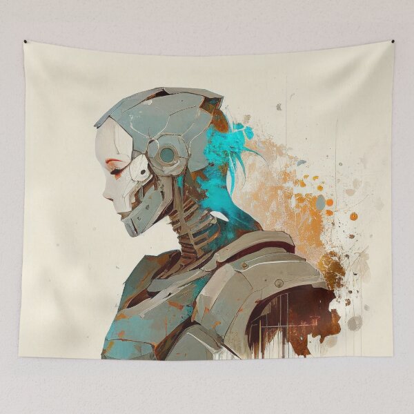 Item preview, Watercolor of Mecha Woman designed and sold by Cycle-Seven.