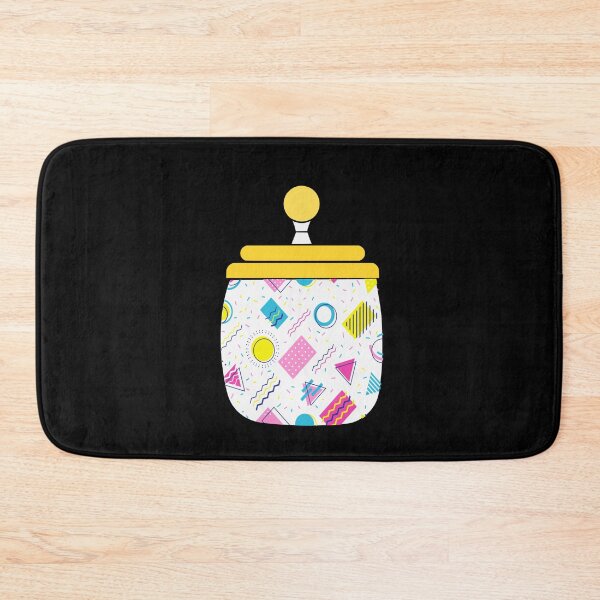 Item preview, Memphis style patterns jar craft designed and sold by dannyjar.