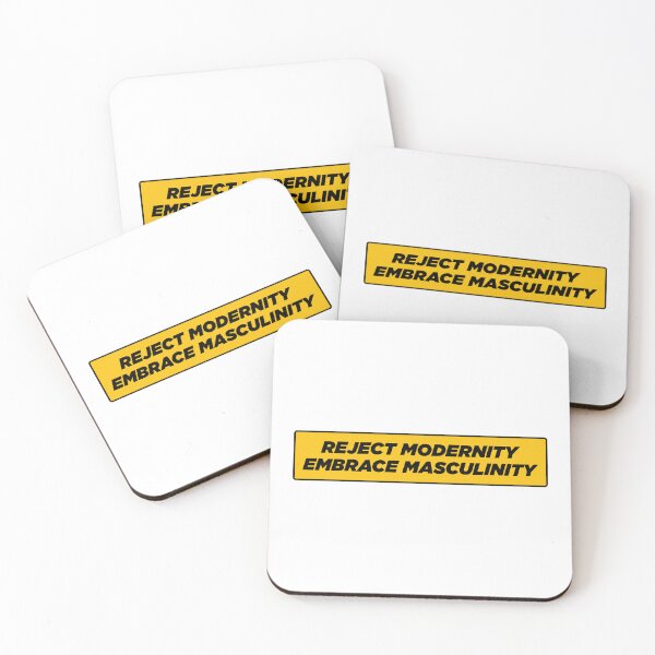 Item preview, Reject Modernity Embrace Masculinity | Typography Statement Quote designed and sold by MotivationSpark.