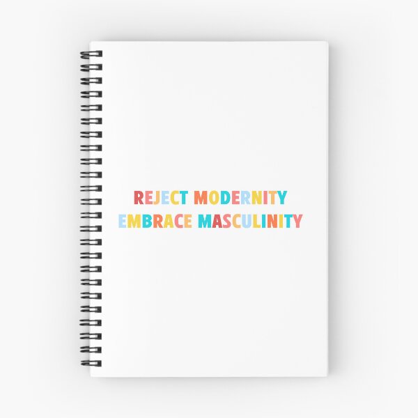 Item preview, Reject Modernity Embrace Masculinity | Typography Statement Quote designed and sold by MotivationSpark.