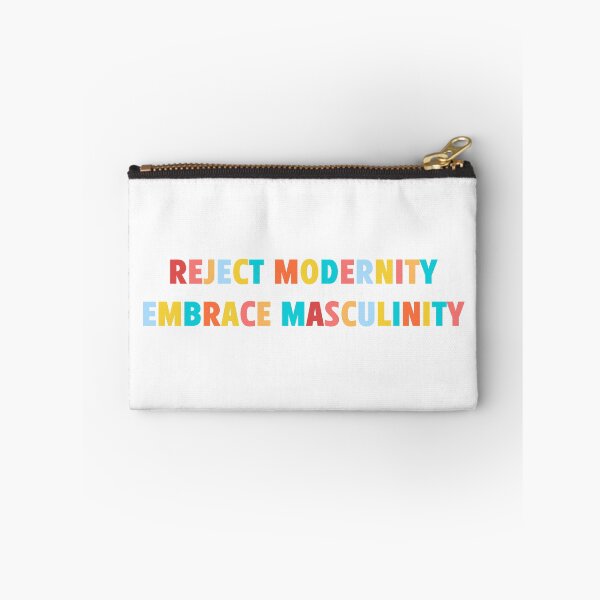Item preview, Reject Modernity Embrace Masculinity | Typography Statement Quote designed and sold by MotivationSpark.