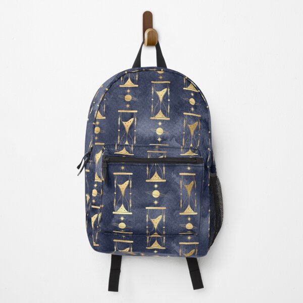 Item preview, Golden Planet Star Hourglass Navy Blue designed and sold by marknprints.