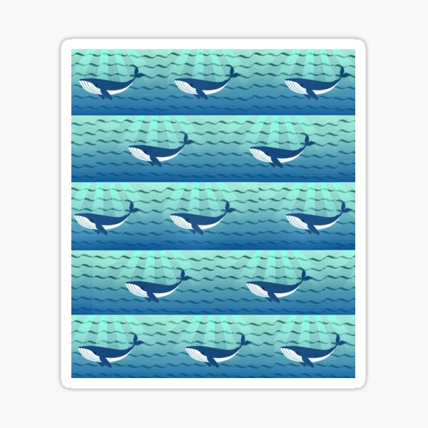 "Blue Whale Marine Life Cute Animals" Sticker for Sale by PlanetMonkey