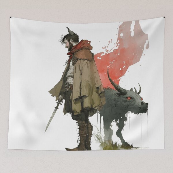 Item preview, Tiefling and His Beast designed and sold by Cycle-Seven.
