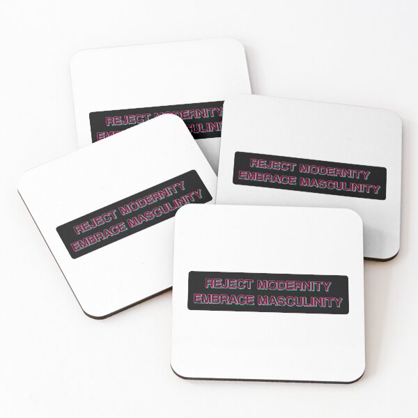 Item preview, Reject Modernity Embrace Masculinity | Typography Statement Quote designed and sold by MotivationSpark.