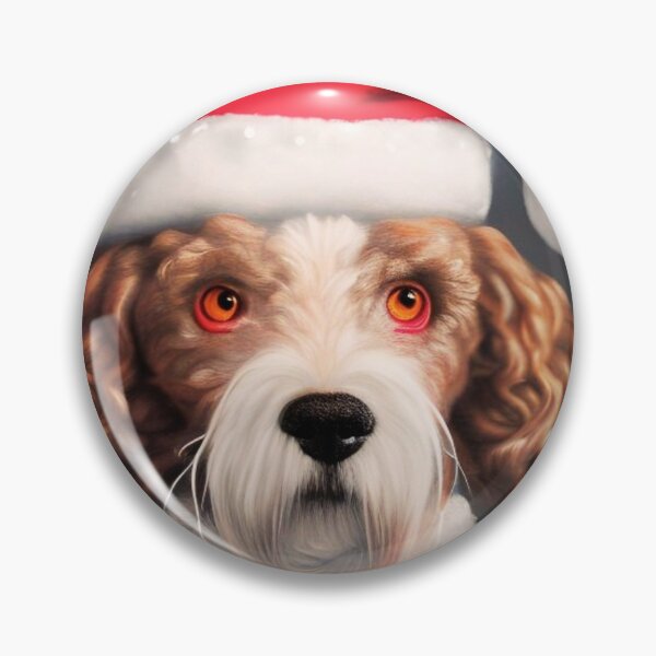Item preview, Christmas Lagotto Romagnolo Wearing A Santa Hat designed and sold by ZenEverAI.