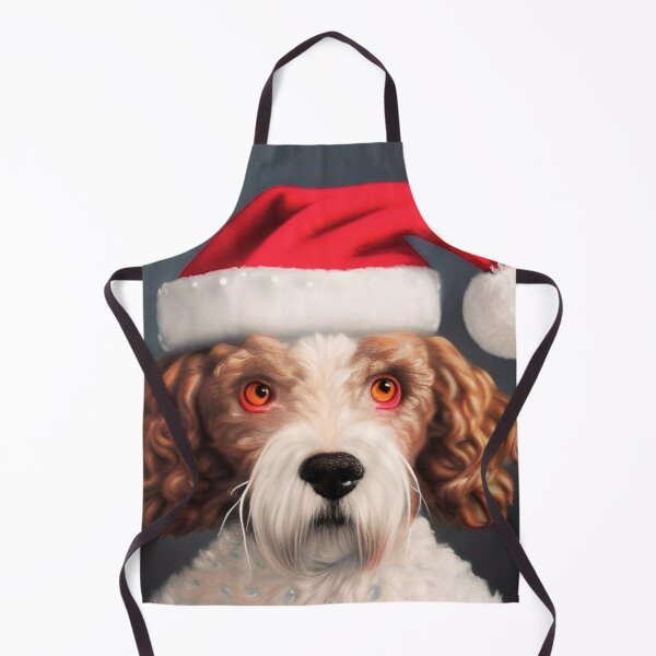 Item preview, Christmas Lagotto Romagnolo Wearing A Santa Hat designed and sold by ZenEverAI.