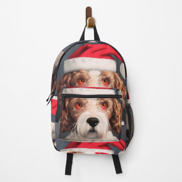 Item preview, Christmas Lagotto Romagnolo Wearing A Santa Hat designed and sold by ZenEverAI.