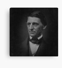 Ralph Waldo Emerson - black and white Canvas Print