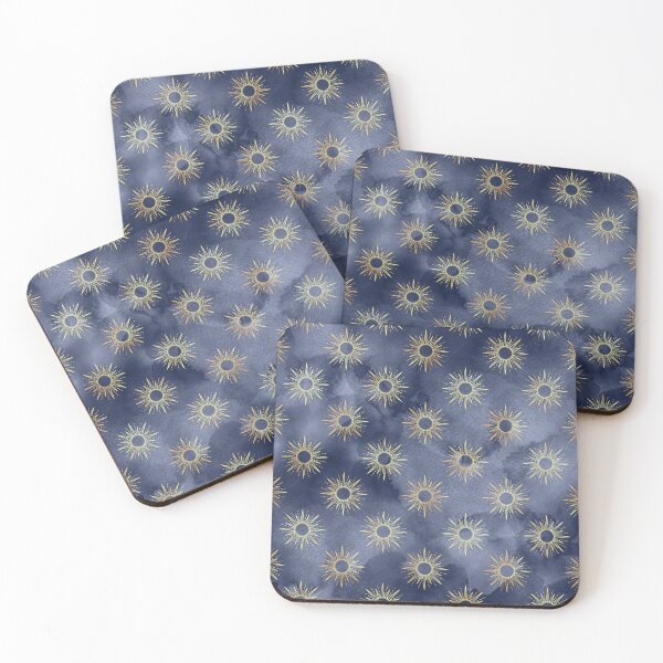 Item preview, Sun and Sun Rays Navy Blue designed and sold by marknprints.