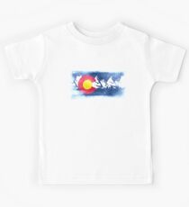 Colorado-Staatsflagge - Berg-Colorado-Tagesgeschenk Kinder T-Shirt