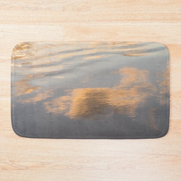 Item preview, Fluid Abstraction - Glossy Gold Backwash Patterns on a Beach designed and sold by Georgia Mizuleva.