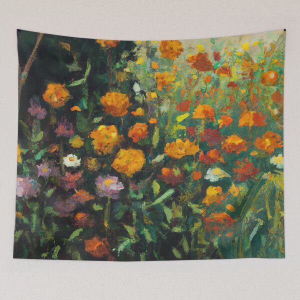 Item preview, Flower Garden Claude Monet designed and sold by maniacfitness.