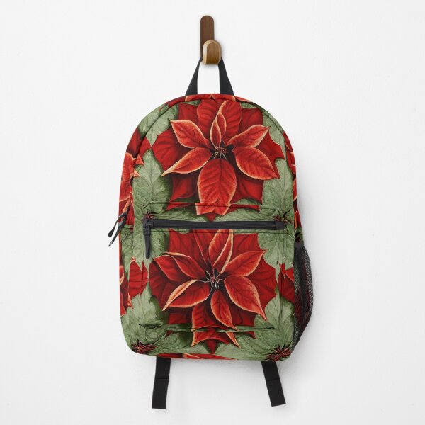 Item preview, Florally Poinsettias Trellis Grid designed and sold by Patternifico.