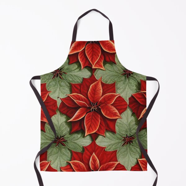 Item preview, Florally Poinsettias Trellis Grid designed and sold by Patternifico.