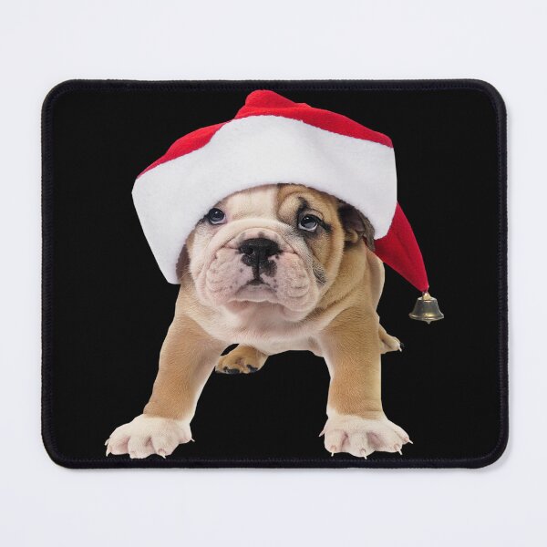 Item preview, MERRY CHRISTMAS FOR DOGS, DOG WITH HIS CHRISTMAS HAT designed and sold by LouDisign.