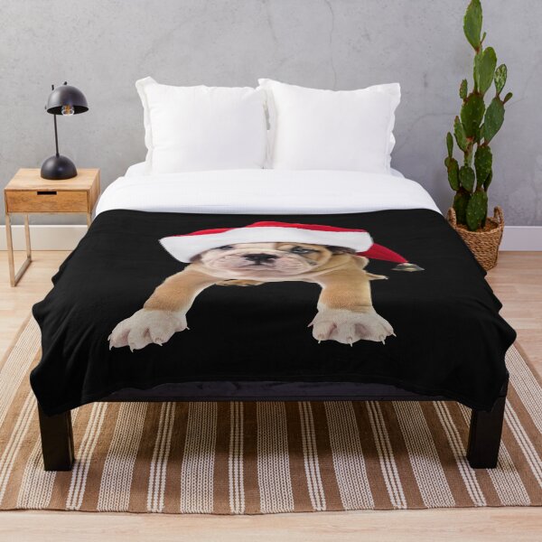 Item preview, MERRY CHRISTMAS FOR DOGS, DOG WITH HIS CHRISTMAS HAT designed and sold by LouDisign.