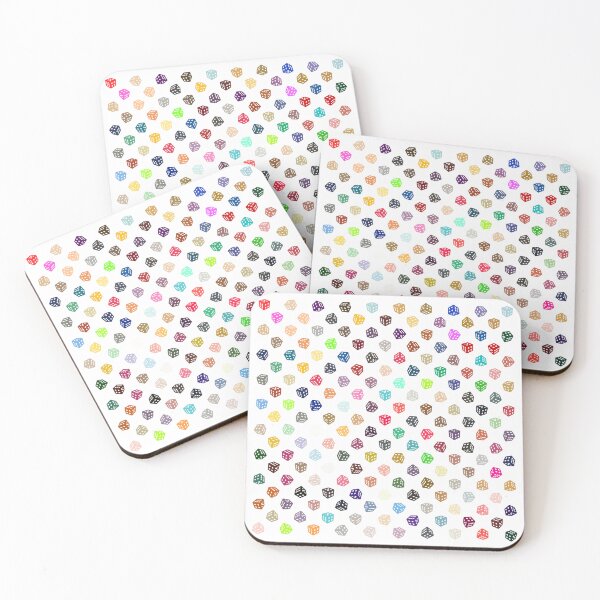Item preview, Abstract Multicolour Dice designed and sold by Pixel4Art.