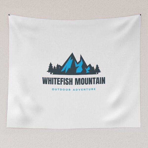 Item preview, Whitefish Mountain in Montana, USA, North America - Mountain Outdoor Adventure Snowboard Ski Hiking Vintage Logo designed and sold by Vintage-TM.