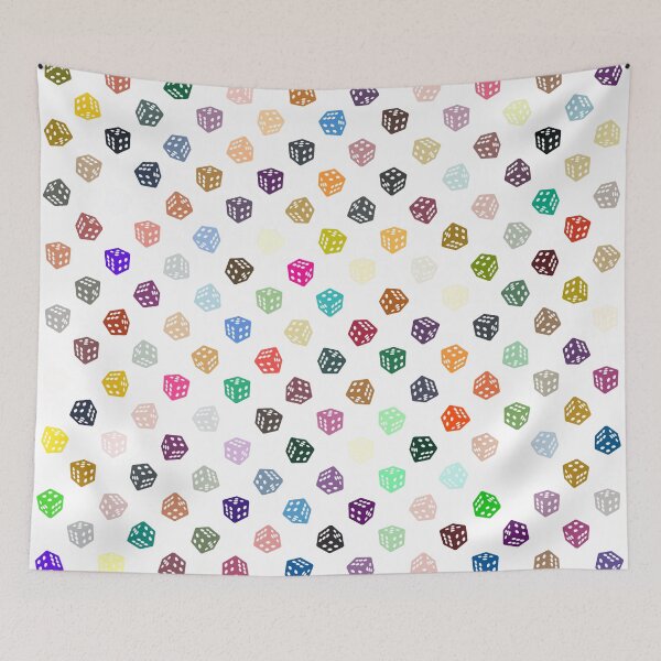 Item preview, Abstract Multicolour Dice designed and sold by Pixel4Art.