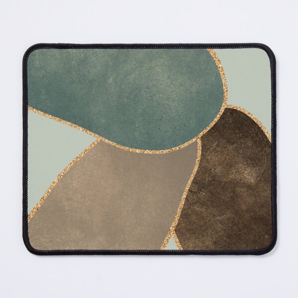 Item preview, Abstract modern shapes with gold designed and sold by BilgePaksoylu.