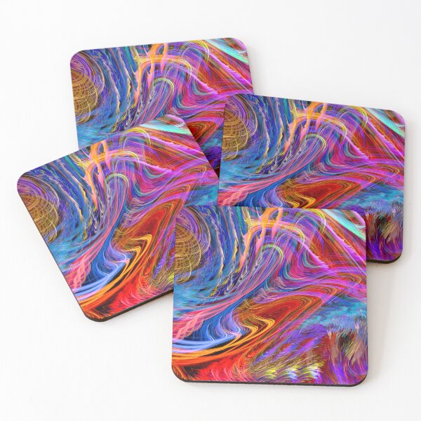 Item preview, rainbow swirls of clouds designed and sold by chambergambit.