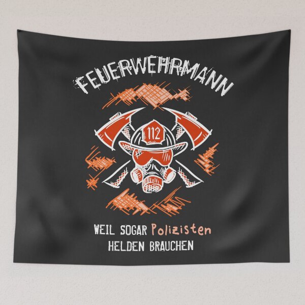 Item preview, Feuerwehrmann. Weil auch Polizisten Helden brauchen designed and sold by silentcolors.