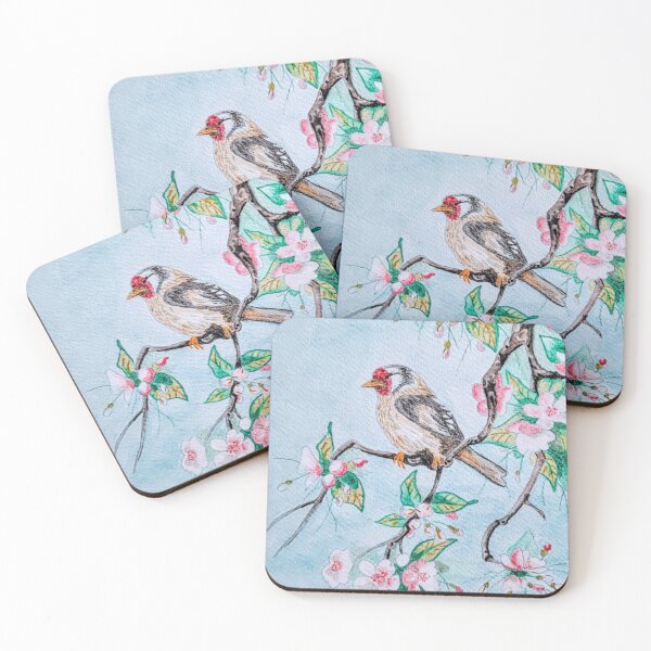 Item preview, Goldfinch in the apple tree designed and sold by AceNeela.