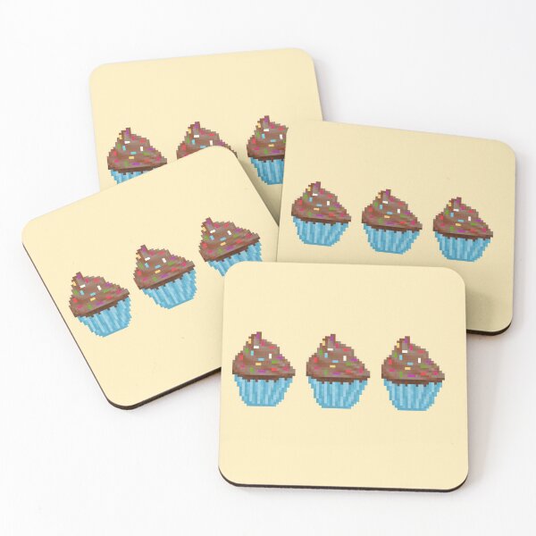 Artikelvorschau, Pixel Chocolate Sprinkles Frosted Cupcakes entworfen und verkauft von 8BitTrip.