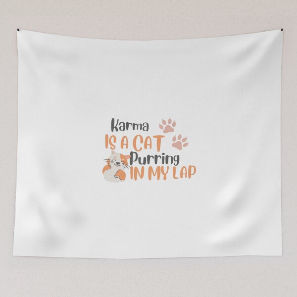 Item preview, Karma is a cat purring in my lap - Midnights Taylor Swift lyric designed and sold by OverNinthCloud.