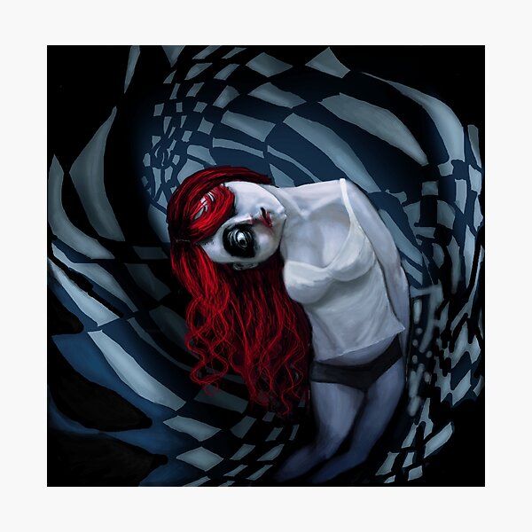 the dark side of my mind hurts Photographic Print