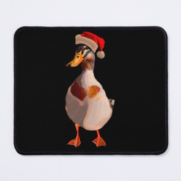 Item preview, Christmas Duck wearing a Christmas Hat designed and sold by Quacky Space.