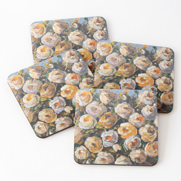 Item preview, Claude Monet White Roses designed and sold by maniacfitness.