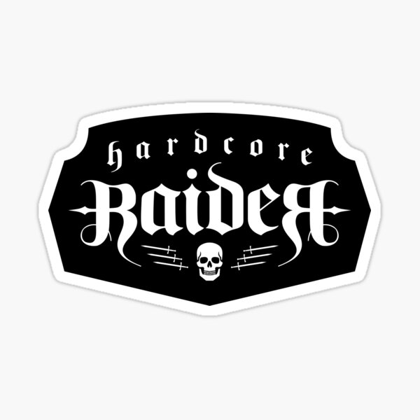 Hardcore Raider Sticker