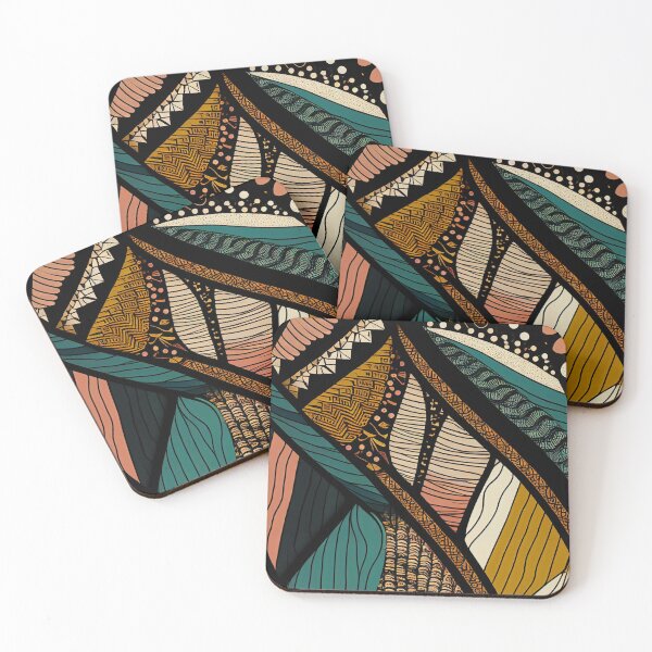 Item preview, "Maya" - Boho Retro Modern Abstract Pattern designed and sold by HiArtify ❤️.
