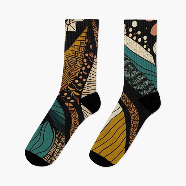 Item preview, "Maya" - Boho Retro Modern Abstract Pattern designed and sold by HiArtify ❤️.