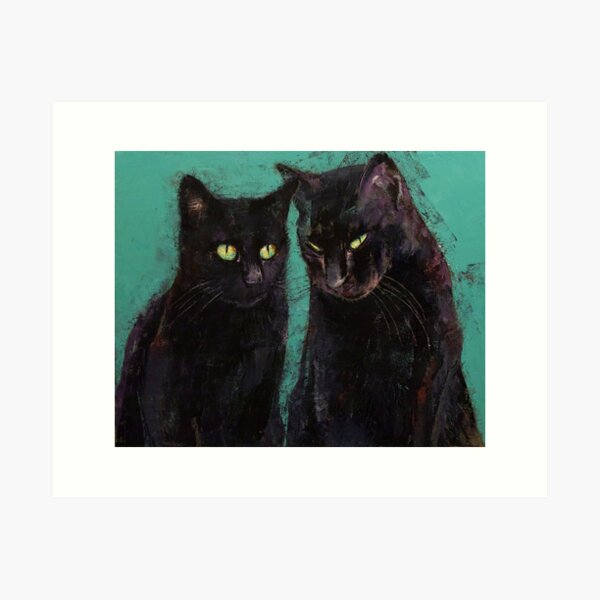 Item preview, Dos gatos negros designed and sold by Michael Creese.