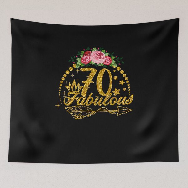 Item preview,   woman 70 and Fabulous Happy 70th Birthday Matching cute designed and sold by josephfanous.