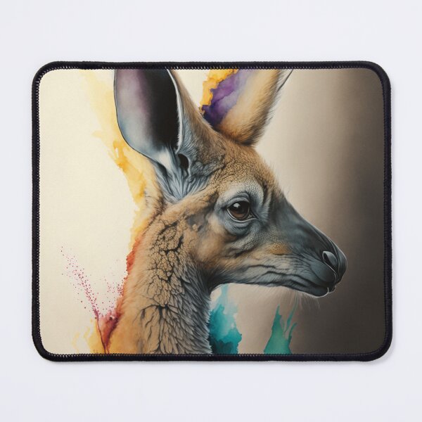 Item preview, A Kangaroo in Watercolor designed and sold by picsartstudio.