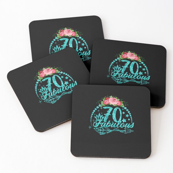 Item preview,   woman 70 and Fabulous Happy 70th Birthday Matching age designed and sold by josephfanous.
