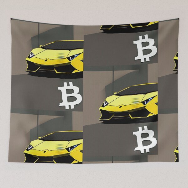 Item preview, Auto deportivo y cripto. Supercar Bitcoin arte designed and sold by Neo-Expression.