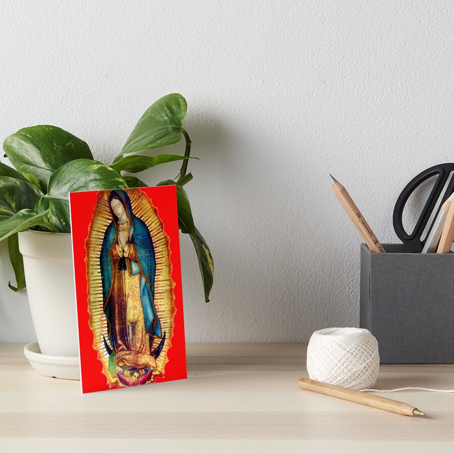 "Our Lady of Guadalupe Tilma Replica" Art Board Print by hispanicworld